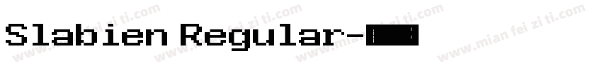 Slabien Regular字体转换